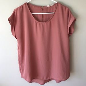 Pink blouse shirt
